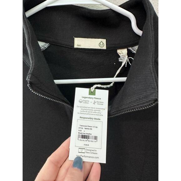 New TASC Performance Transcend Fleece 1/4 Zip Sweatshirt Size Large - Picture 2 of 4